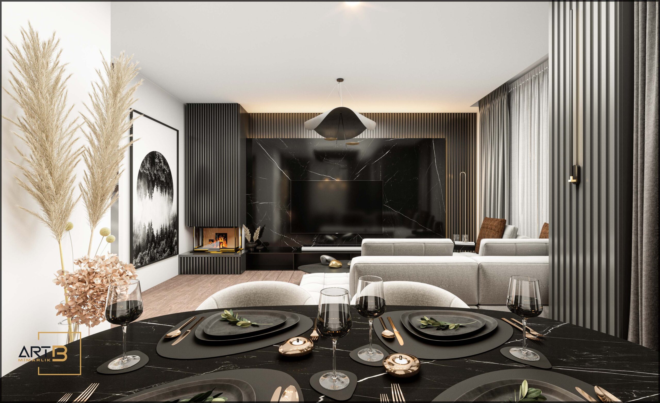 Black Pearl- 21 Villa İç Mimari Tasarım