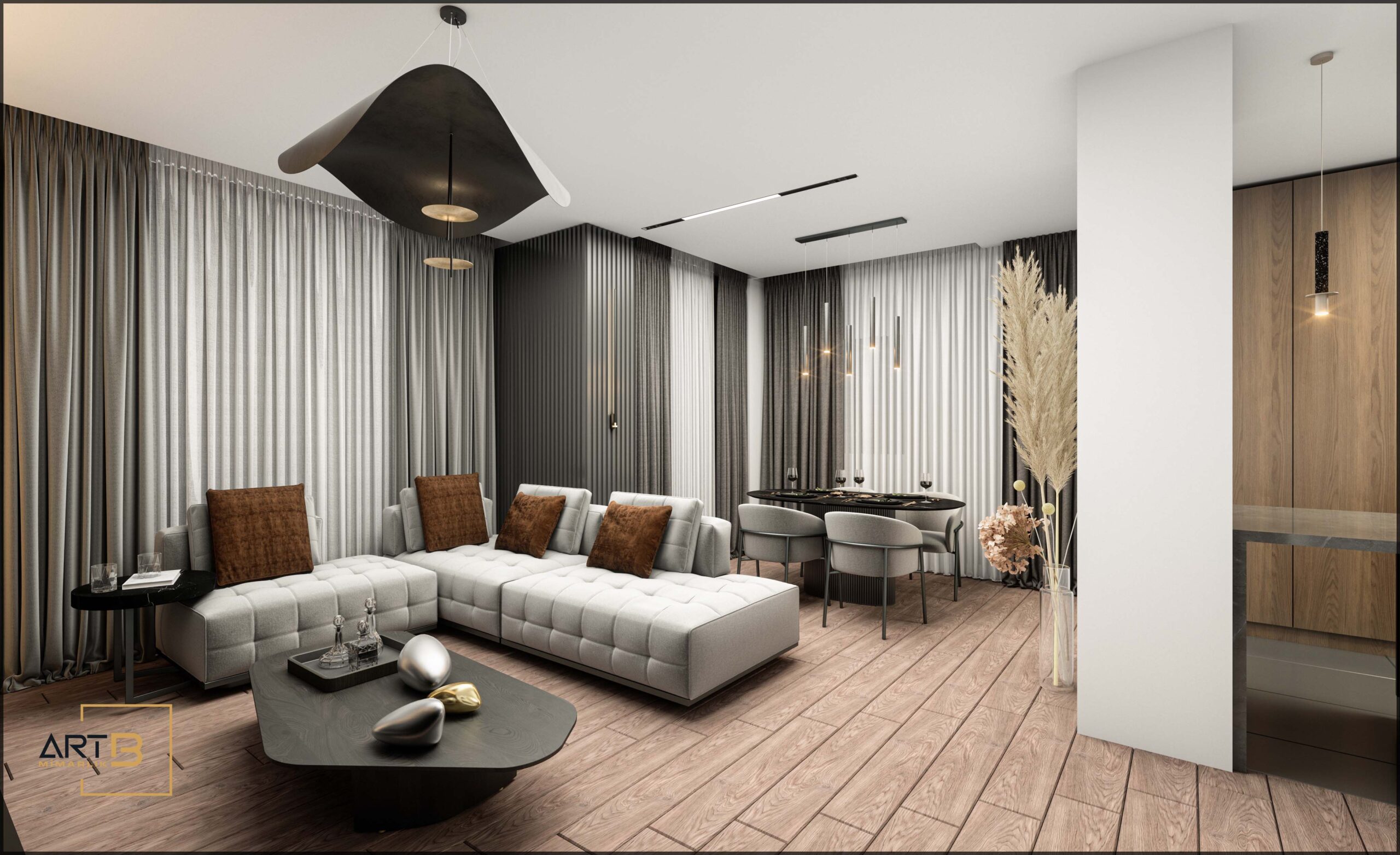 Black Pearl- 21 Villa İç Mimari Tasarım | Art B Mimarlık Ofisi