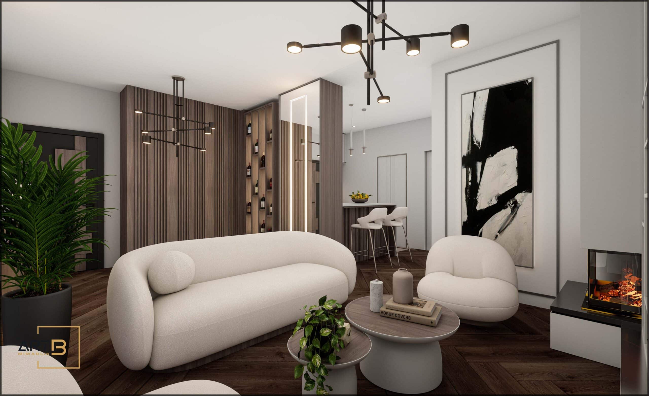 Black Pearl- 21 Villa İç Mimari Tasarım | Art B Mimarlık Ofisi