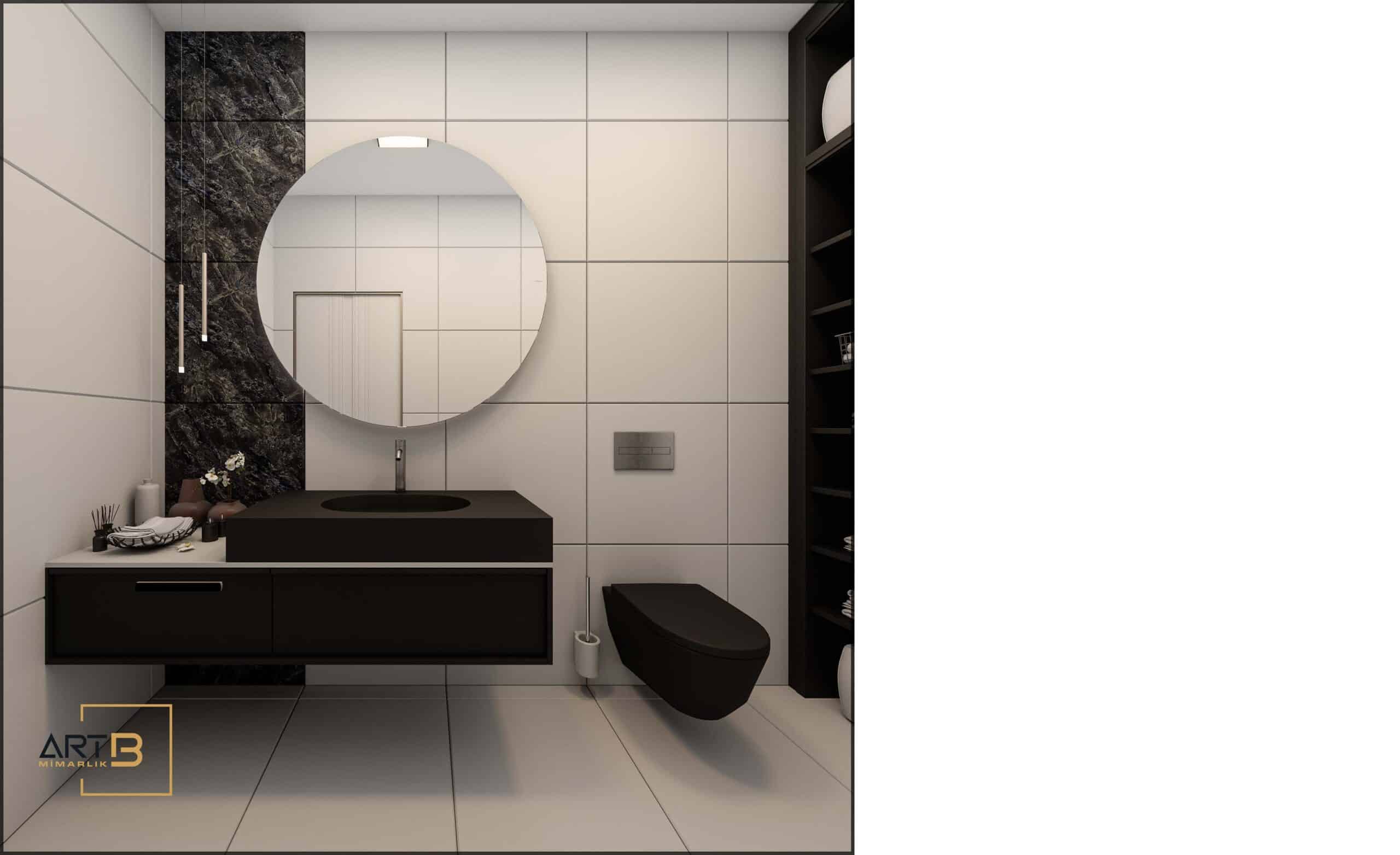 Black Pearl- 21 Villa İç Mimari Tasarım | Art B Mimarlık Ofisi