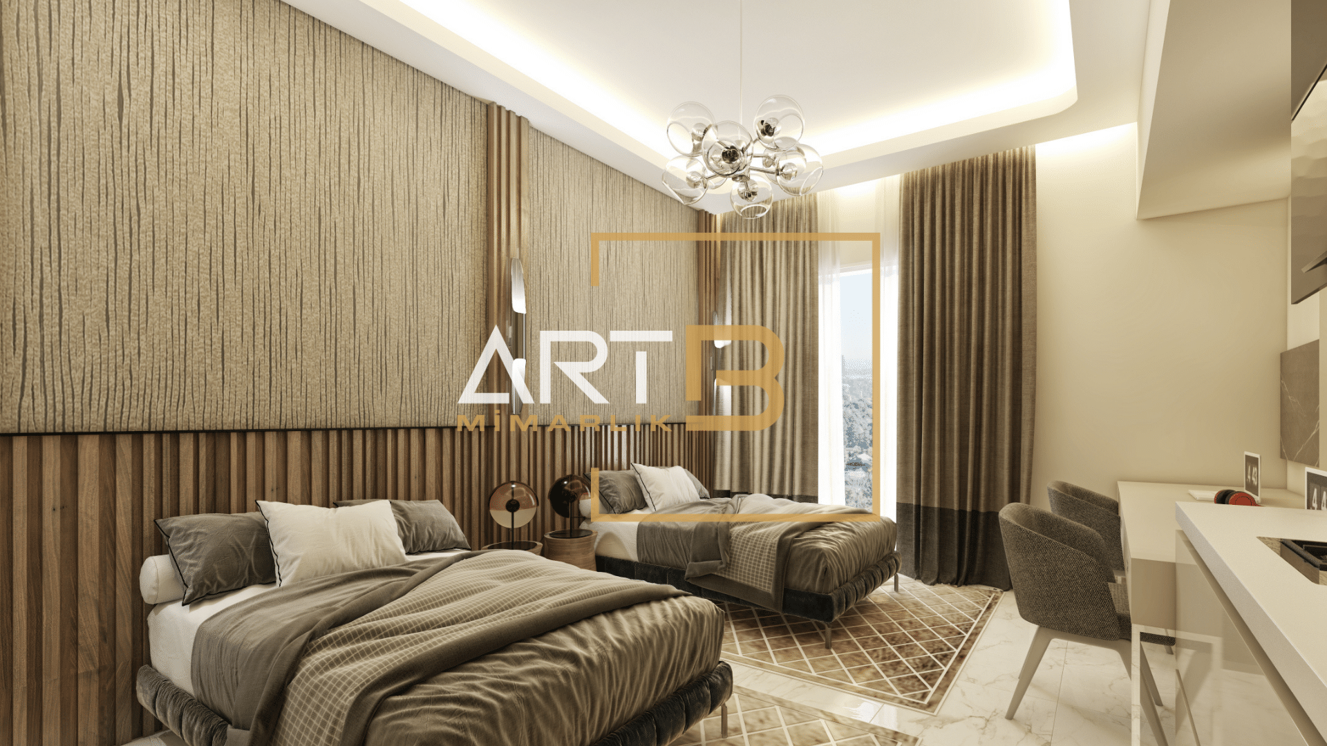 KKTC-Lefkoşa Yurt İç Mimari Tasarım