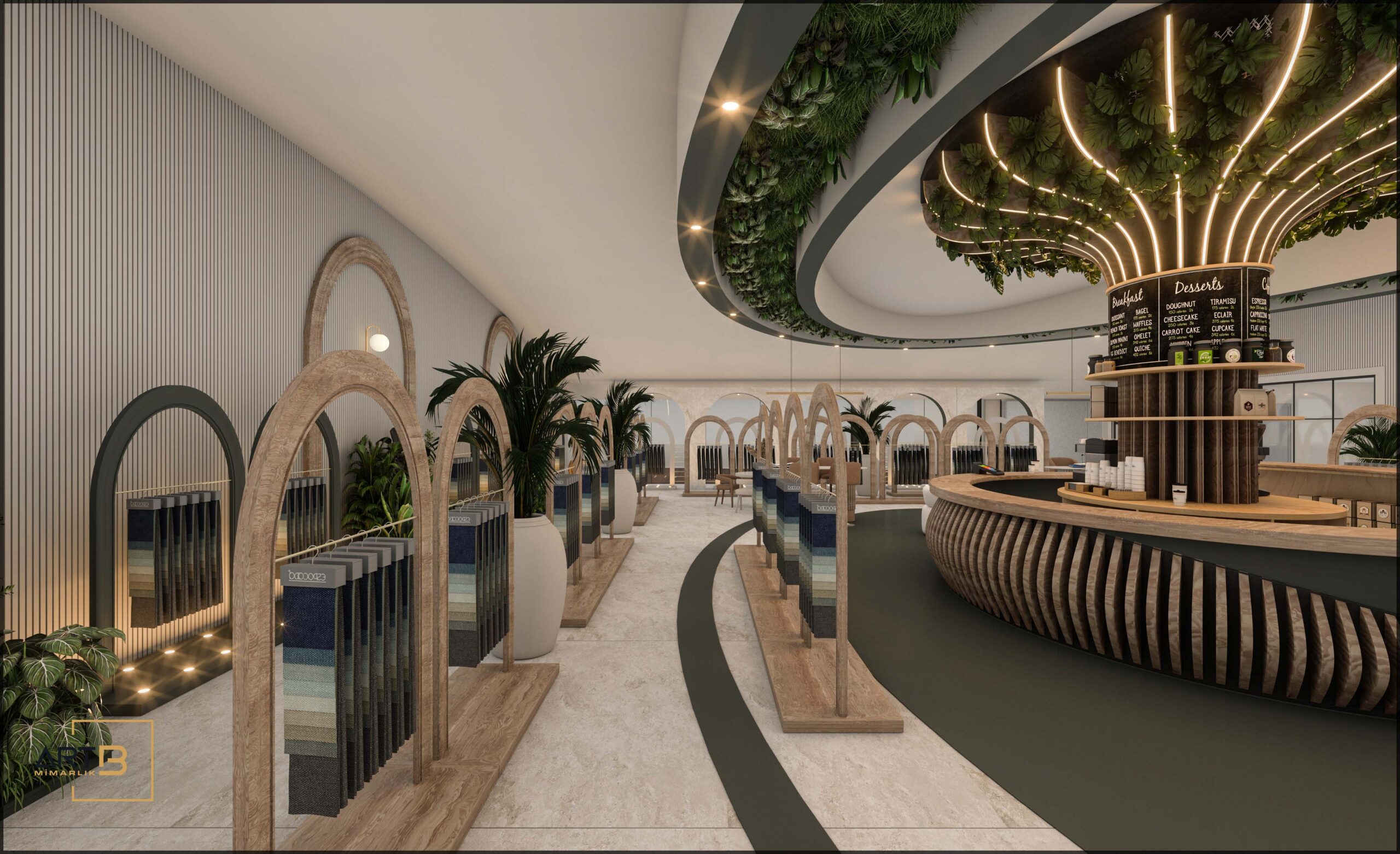 Tekstil Firması Showroom Tasarımı | Art B Mimarlık Ofisi