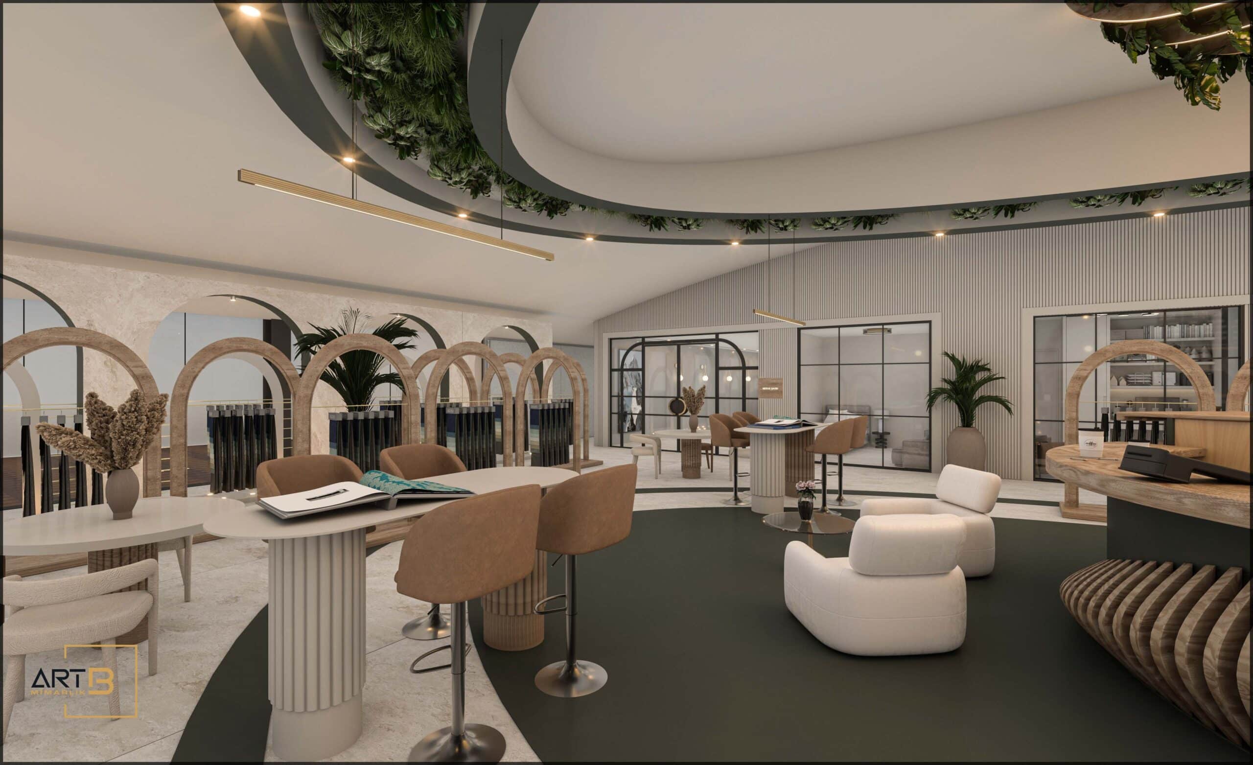 Tekstil Firması Showroom Tasarımı | Art B Mimarlık Ofisi
