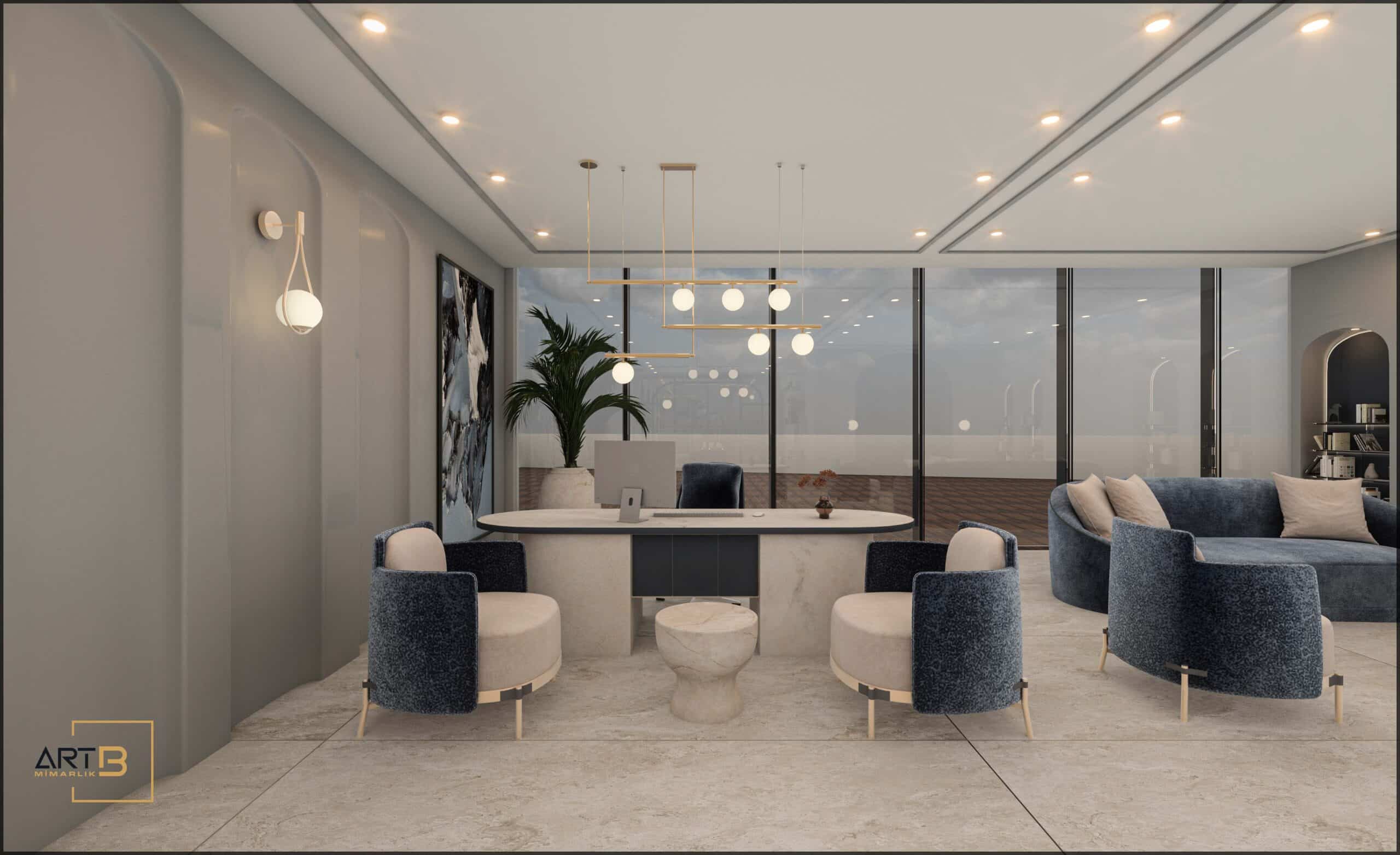 Tekstil Firması Showroom Tasarımı | Art B Mimarlık Ofisi
