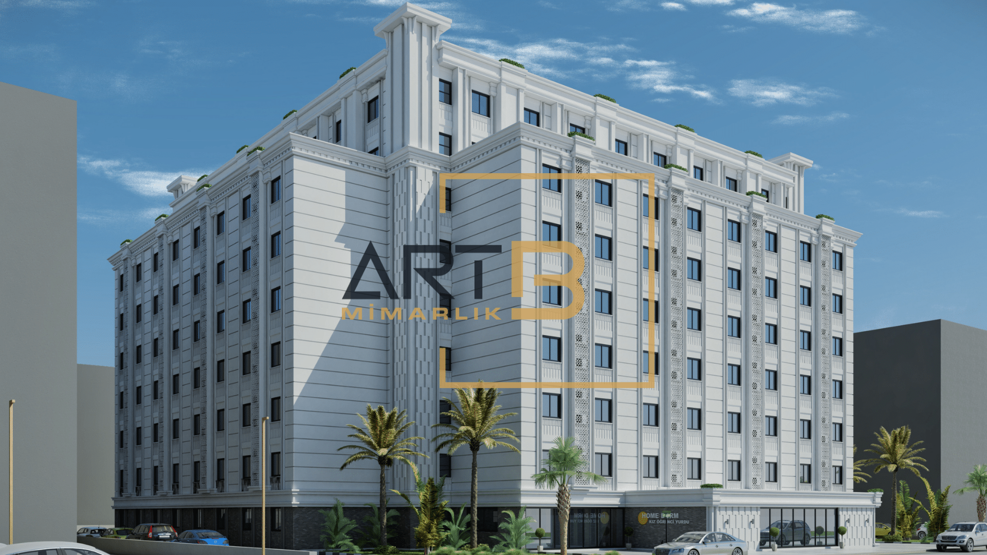 KKTC-Gazimağusa Öğrenci Yurt Cephe Tasarımı
