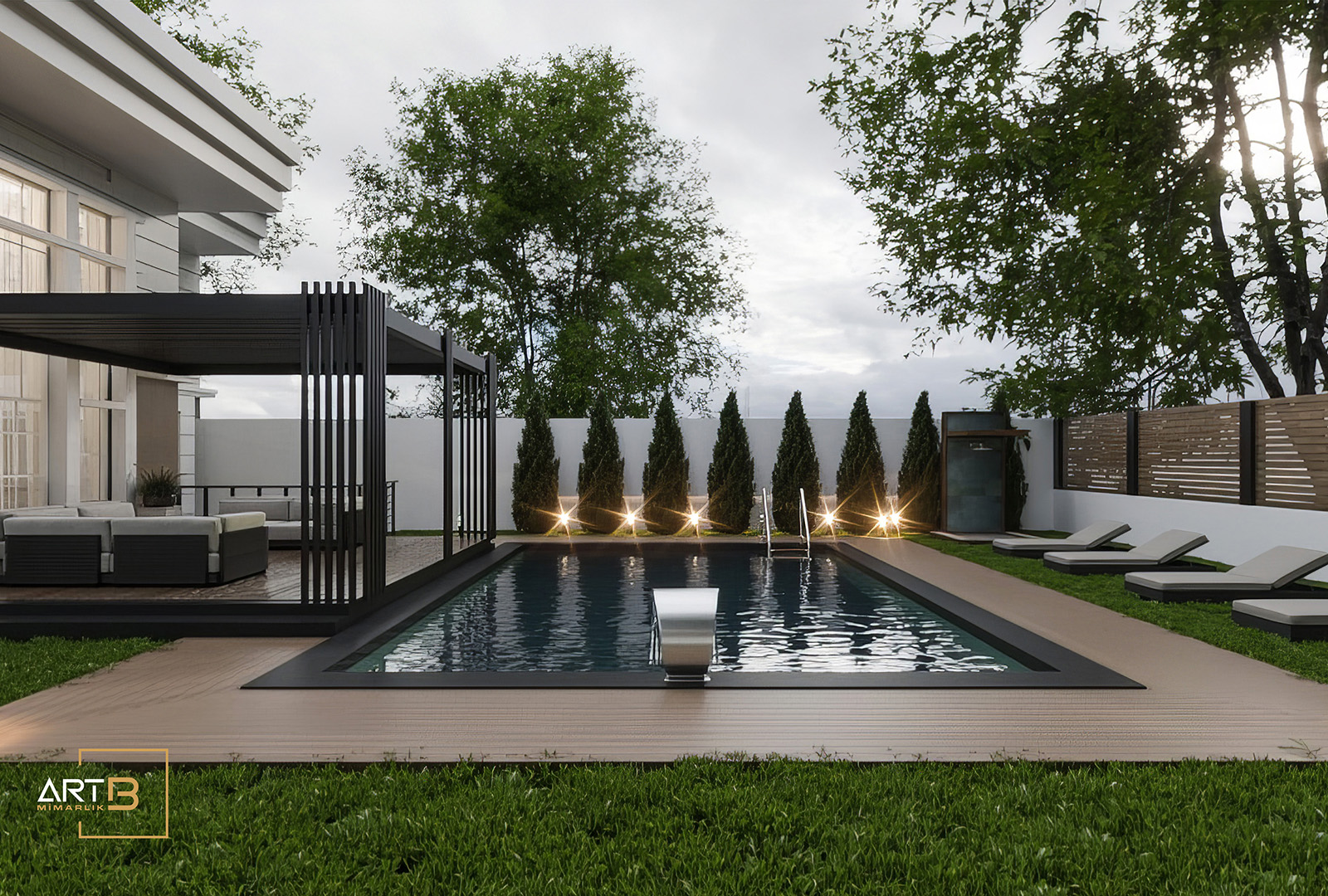 Marenegro Villa Dış Cephe – Peyzaj | Art B Mimarlık Ofisi
